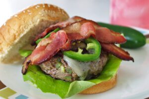 Jalapeno & Blue Cheese Burger