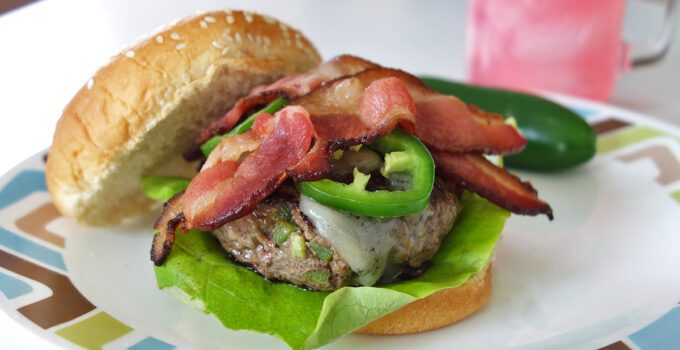 Jalapeno & Blue Cheese Burger